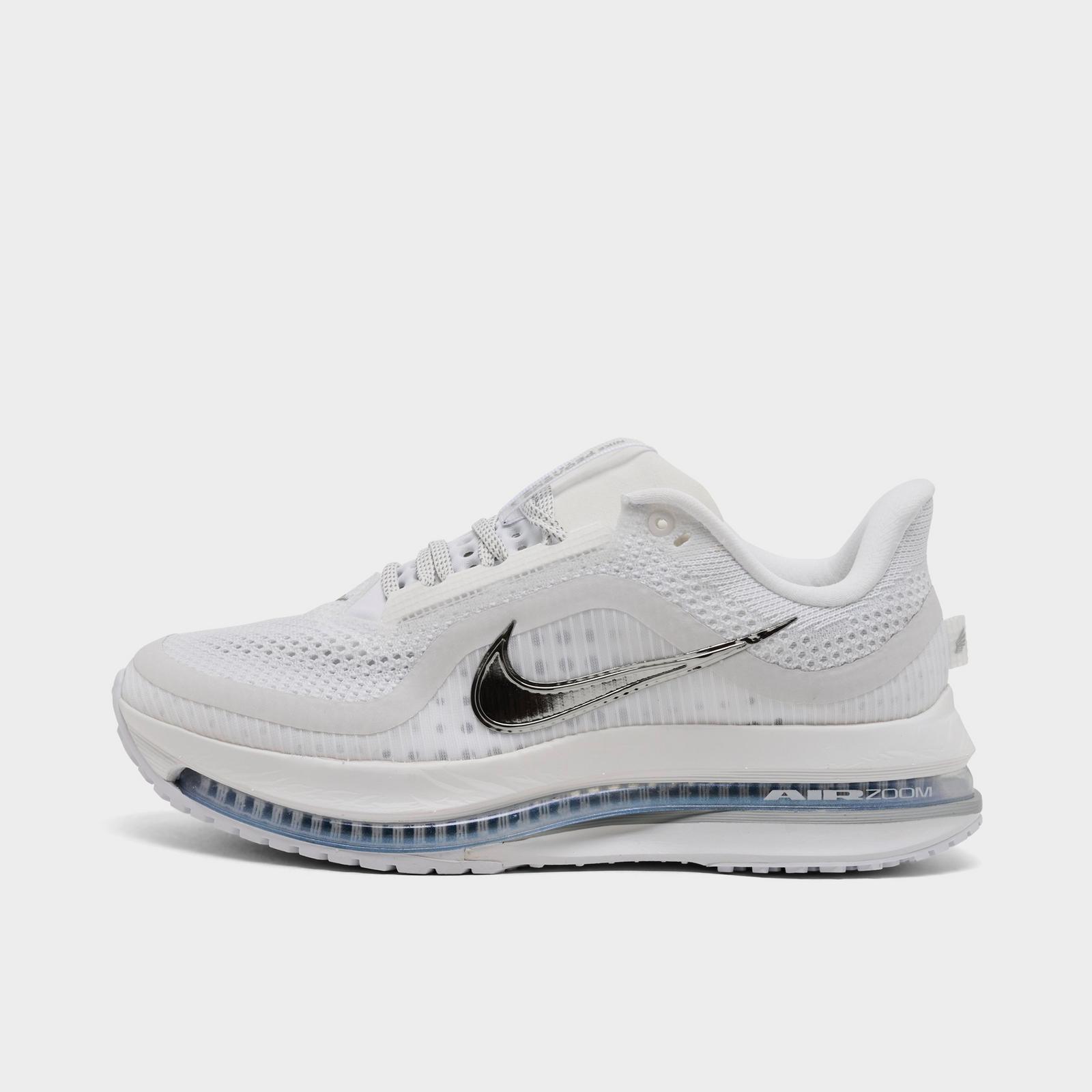 Women's Nike Pegasus Premium Running Shoes - White/Metallic Silver