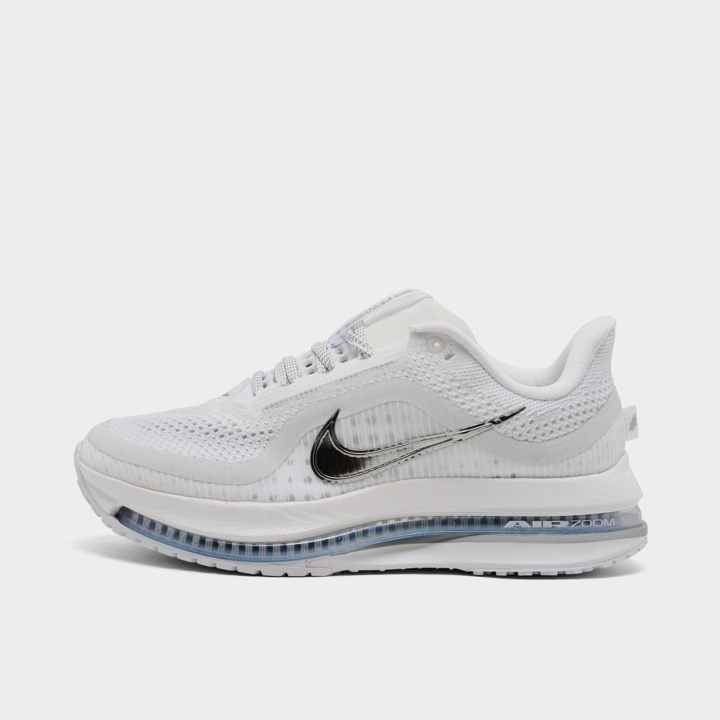 Women's Nike Pegasus Premium Running Shoes - White/Metallic Silver