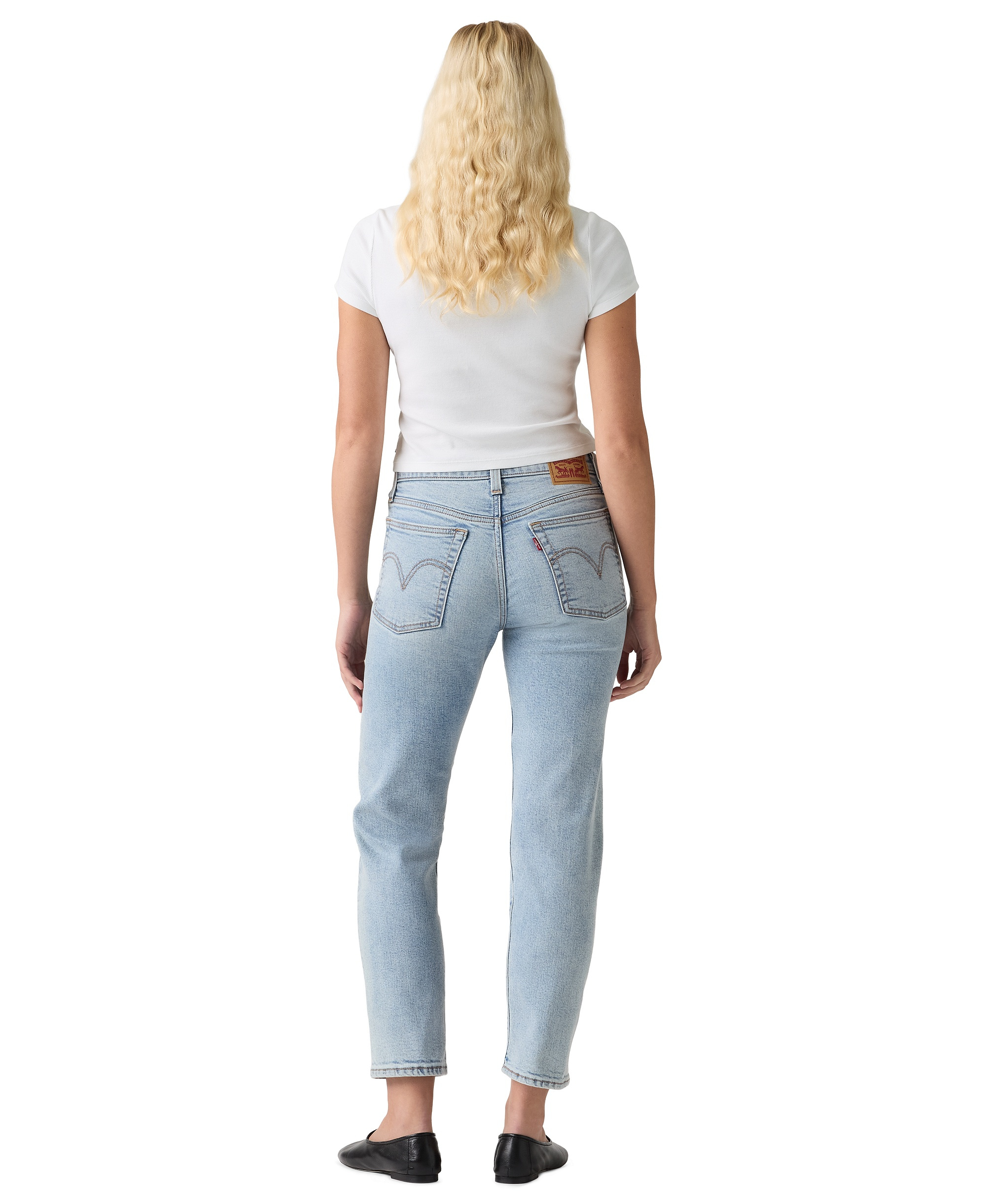 Levi's Women's Wedgie Straight-Leg High-Rise Cropped Jeans - Halfway Th