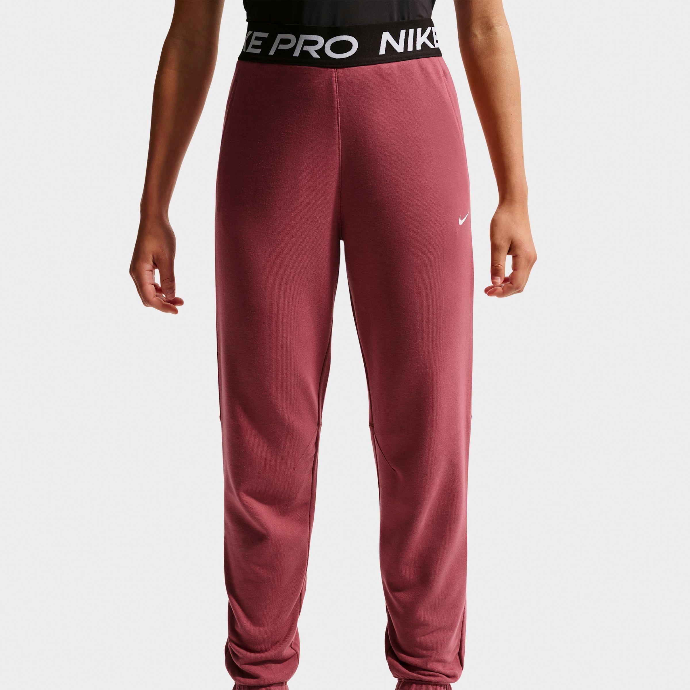 Girls' Big Kids' Nithtke Pro Fleece Dri-FIT Jogger Pants - Pink Smoke/Pink Smoke/Black/White