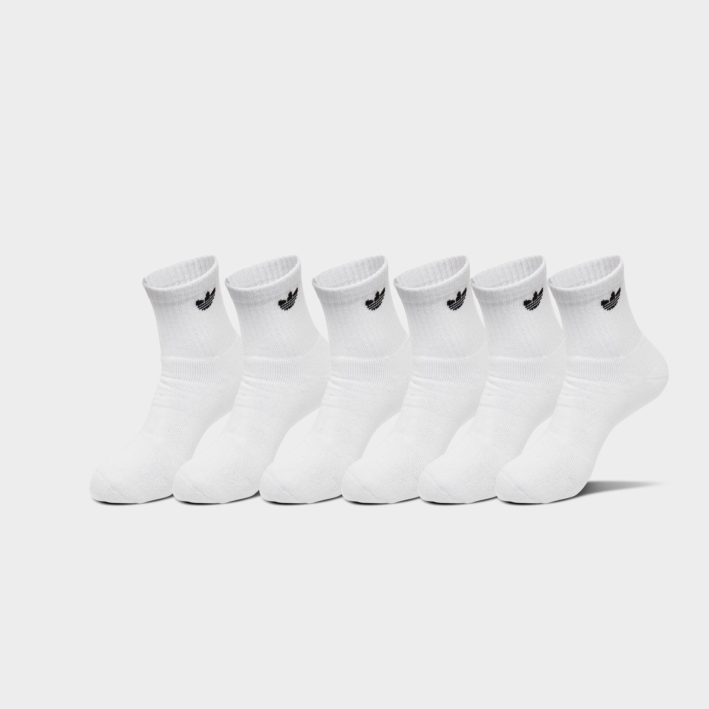 adidas Originals Trefoil 2.0 Quarter Socks (6-Pack) - White