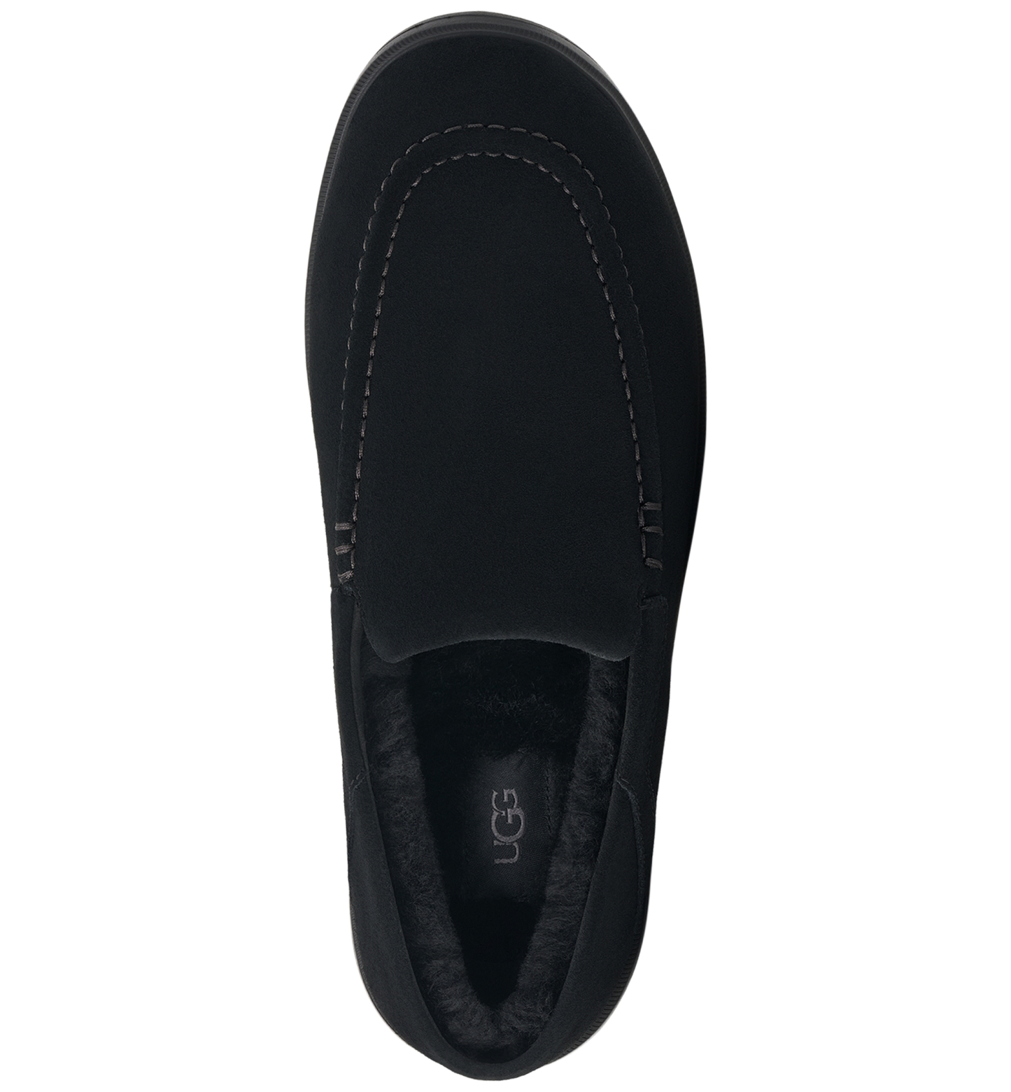 UGG® Men's Shep Suede Round-Toe Loafers - Black