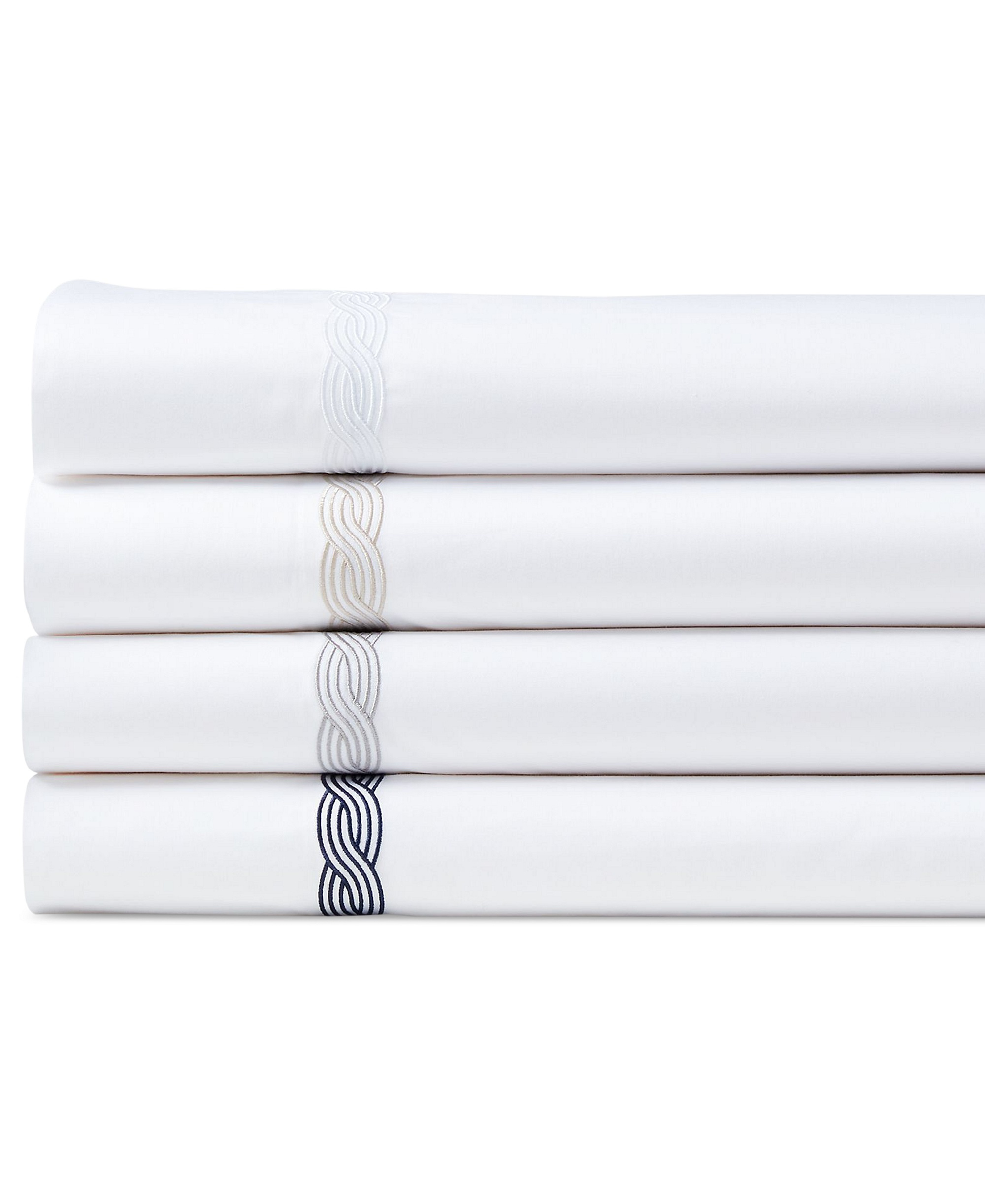 Lauren Ralph Lauren Spencer Cable Embroidery 4-Pc. Sheet Set, Queen - Navy