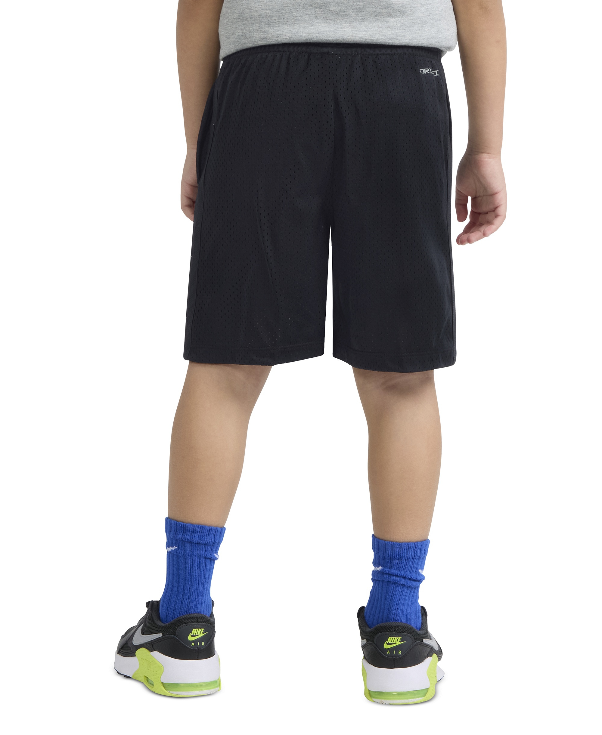 Nike Boys' 4-7 Dri-FIT Logo Mesh Pull-On Shorts - Black