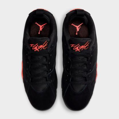 Men's Air Jordan MVP 92 Casual Shoes - Black/Infrared 23 - Left shoe facing left. Outside of the shoe. - view 4