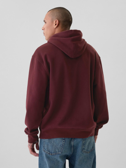 Adult VintageSoft Arch Logo Hoodie - noir red