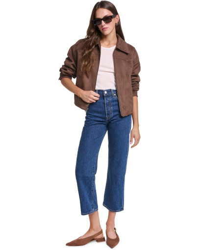 Levi's Women's Western Yoke Bubble Hem Jacket - Maple