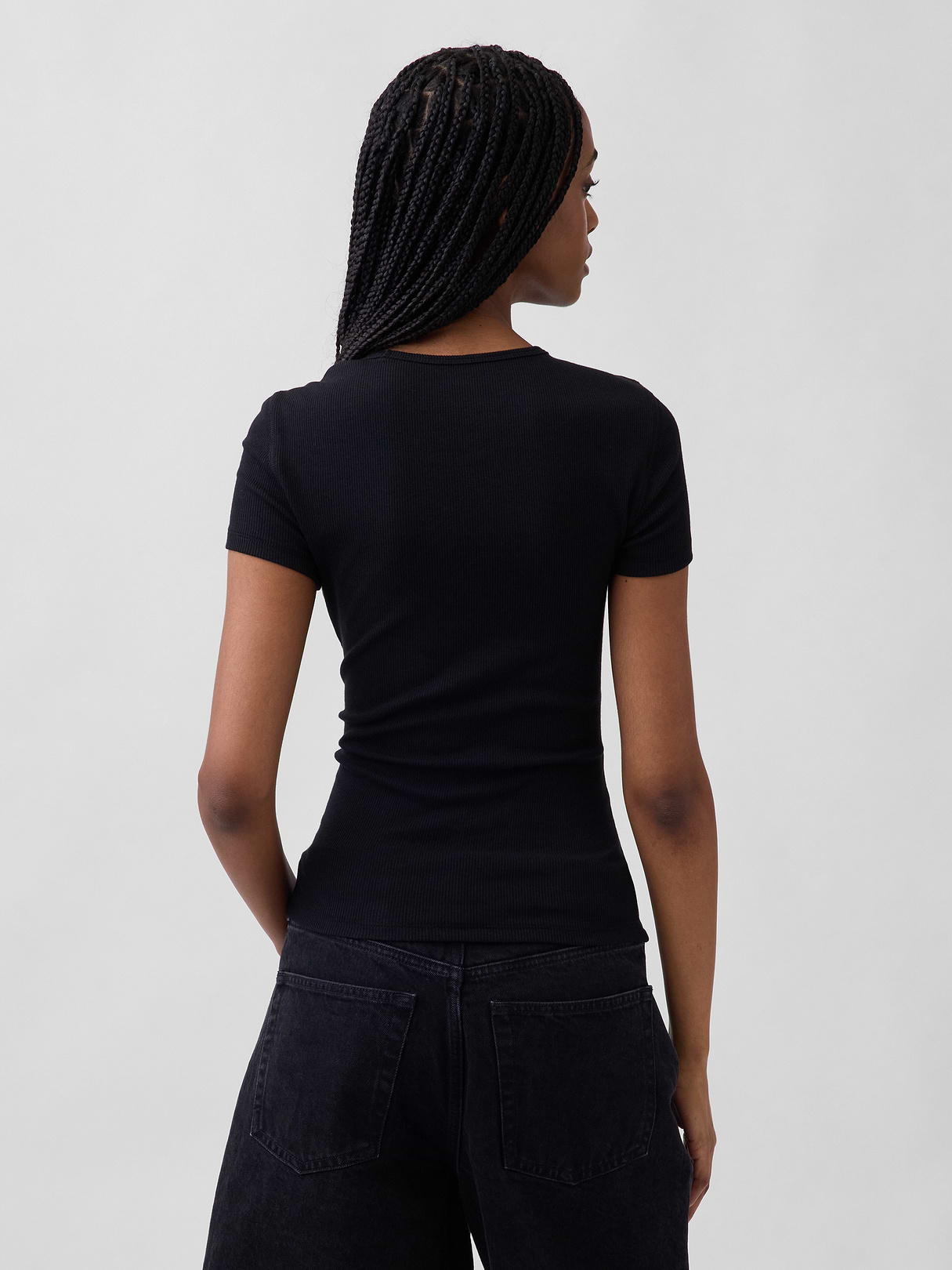 Modern Rib T-Shirt - Black