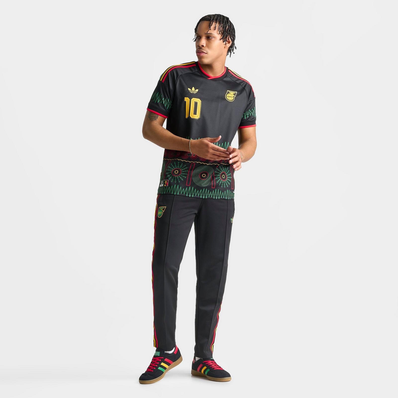Men's adidas Originals x Bob Marley Jamaica 26 Away Replica Soccer Jersey - Black - view 2