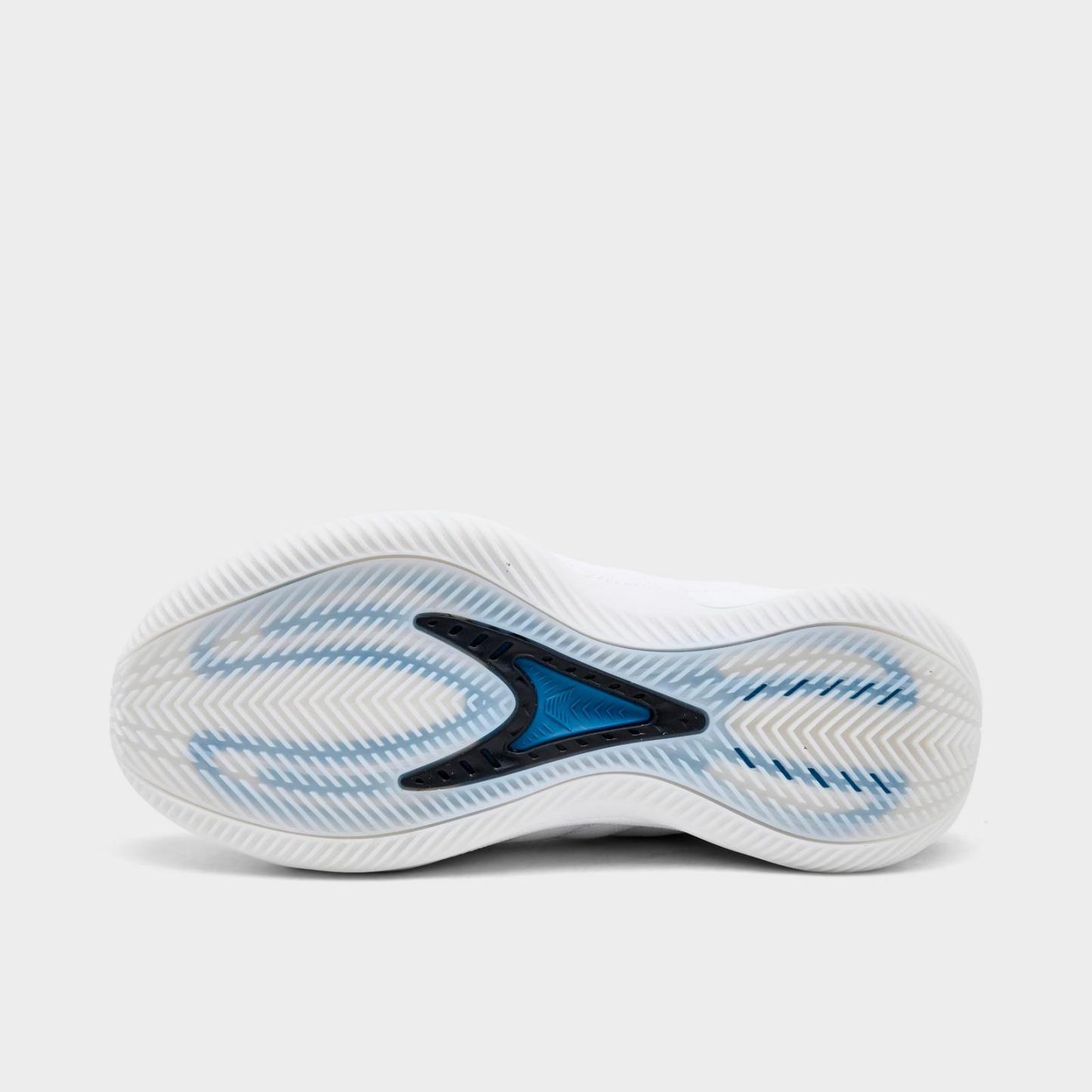 Big Kids' adidas Anthony Edwards 2 Low Basketball Shoes - White/Core Black/Dusty Ink - view 6