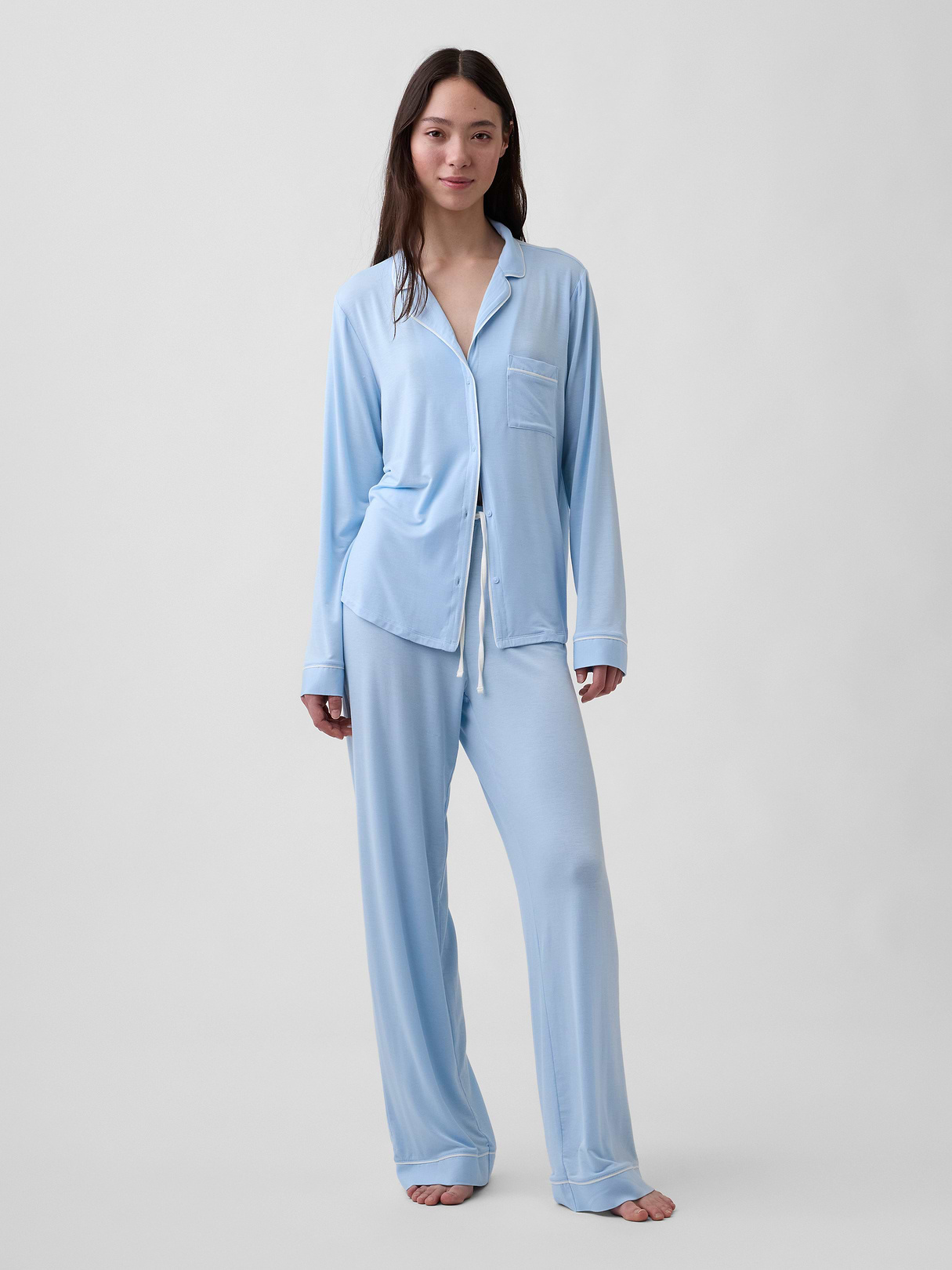 SoftMade Modal PJ Pants - Cerulean blue