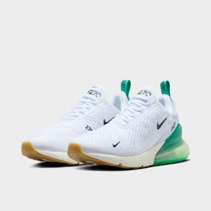 Women's Nithtke Air Max 270 Casual Shoes - Part 1 - White/Black/Summit White/Stadium Green - Both shoes facing left