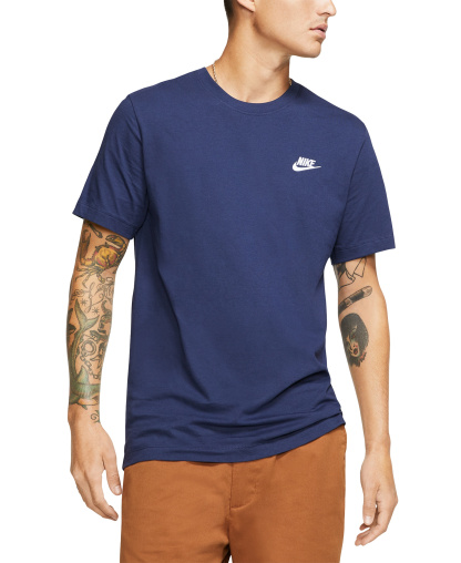 Nike Men's Sportswear Club Crewneck T-Shirt - Navy