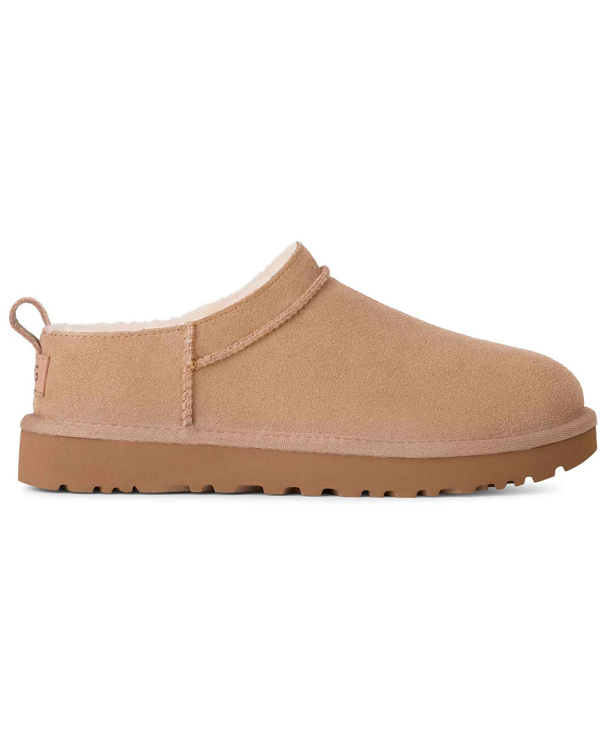 UGG® Women's Classic Micro Pull Tab Round Toe Booties - Sand
