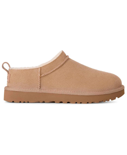 UGG® Women's Classic Micro Pull Tab Round Toe Booties - Sand