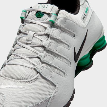 Men's Nithtke Shox NZ Casual Shoes - Grey Fog/Stadium Green/Fir/Black - Detail shot