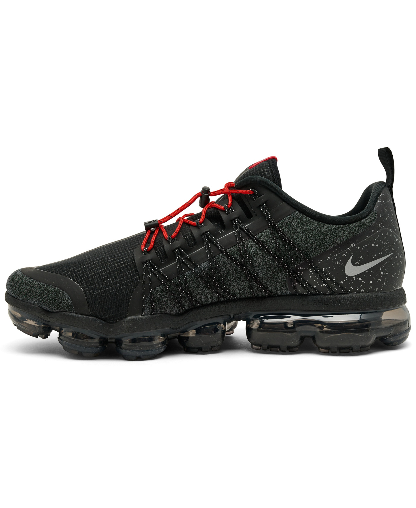 Nike Men's Air VaporMax Run Utility Running Sneakers from Finish Line - Black, Reflective sliver