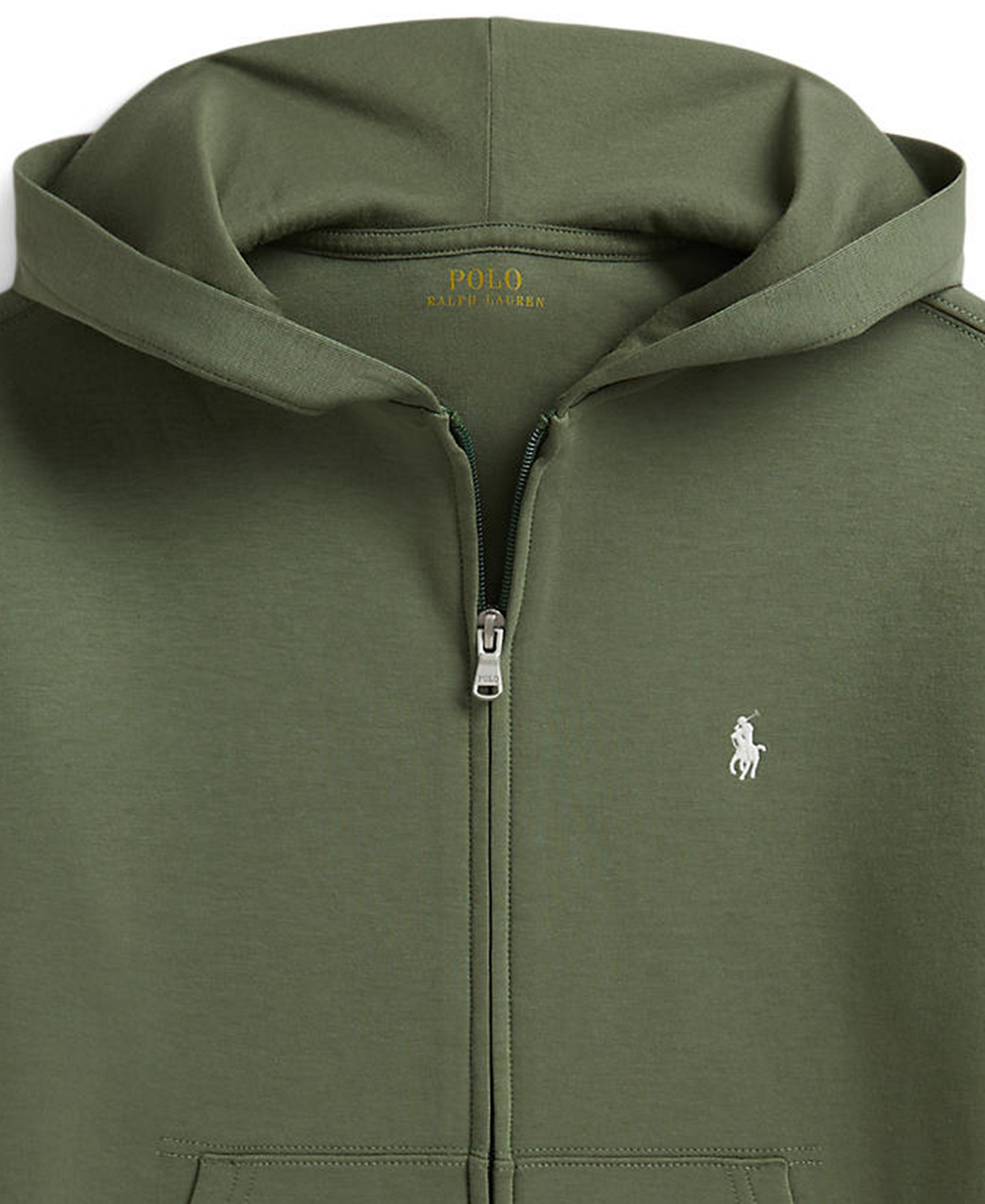 Polo Ralph Lauren Boys' 8-20 Double-Knit Full-Zip Hoodie - CARGO GREEN