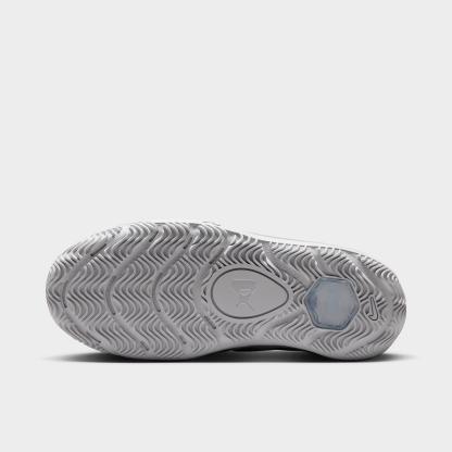 Girls' Big Kids' Nithtke A'Two A'ja Wilson Basketball Shoes - Summit White/Metallic Silver/Black - Bottom view