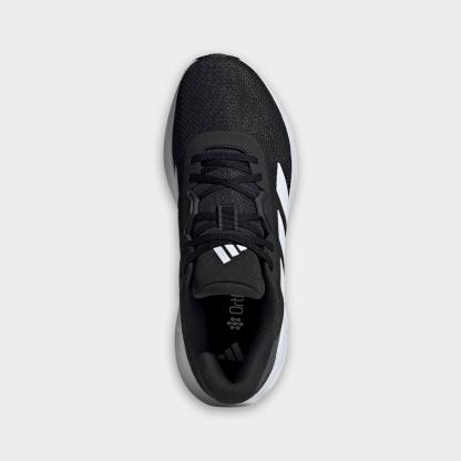 Men's adidas Galaxy 7 Running Shoes - Black/White/Carbon - Top view