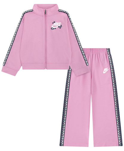 Nike Girls' 4-6X Retro Remix Jacket and Pants, 2-Piece Set - Pink Rise