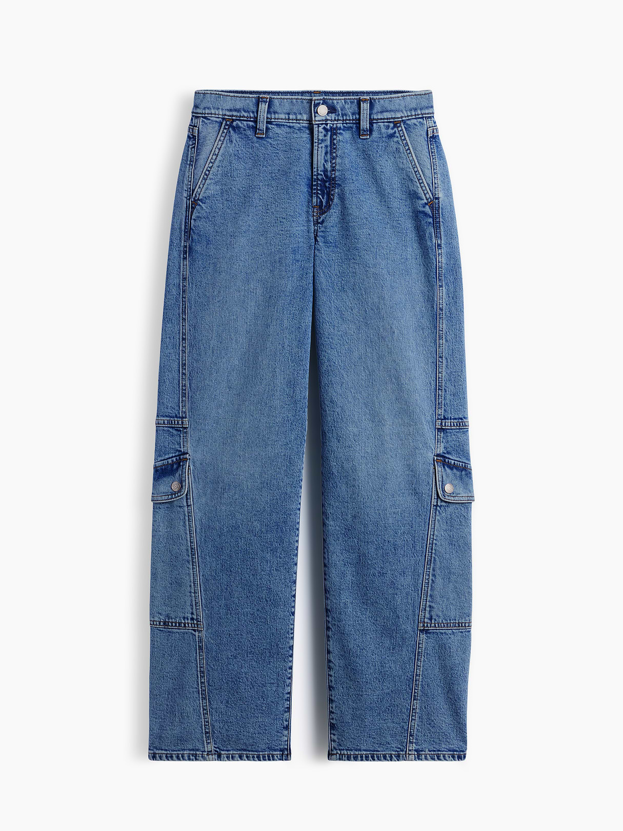 Low Rise '90s Loose Jeans - Medium wash