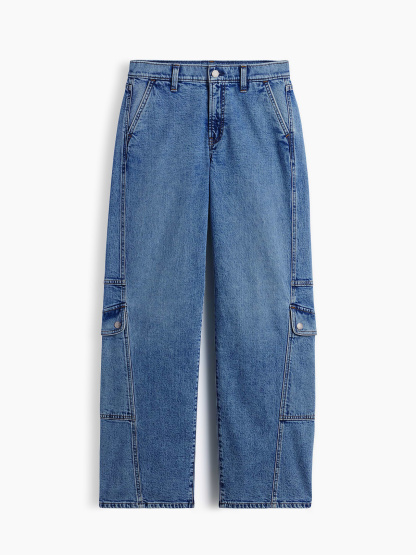 Low Rise '90s Loose Jeans - Medium wash