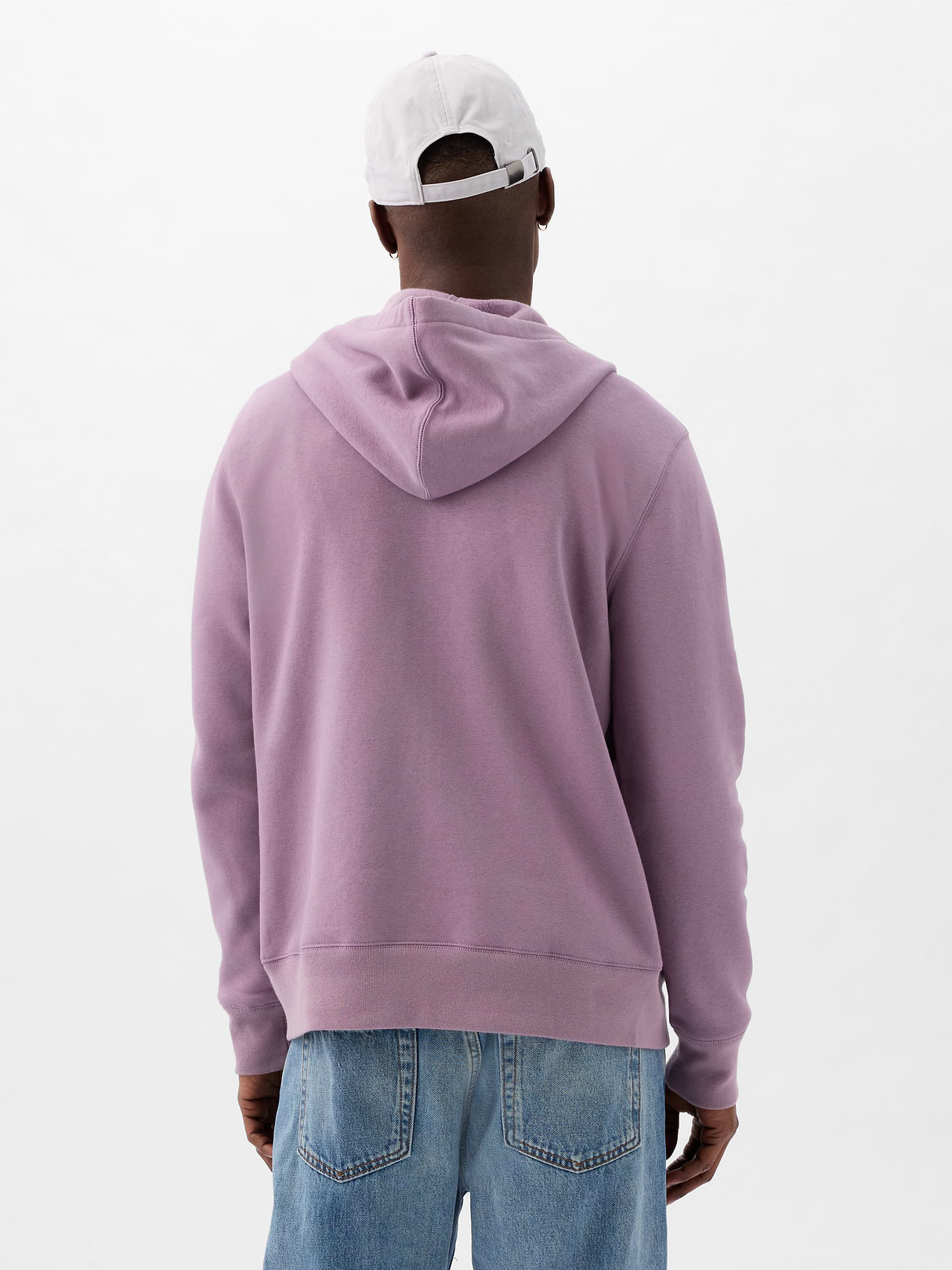 Adult VintageSoft Arch Logo Zip Hoodie - purple