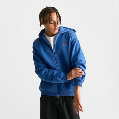 Men's Jordan Brooklyn Full-Zip Hoodie - True Blue/University Red - view 3