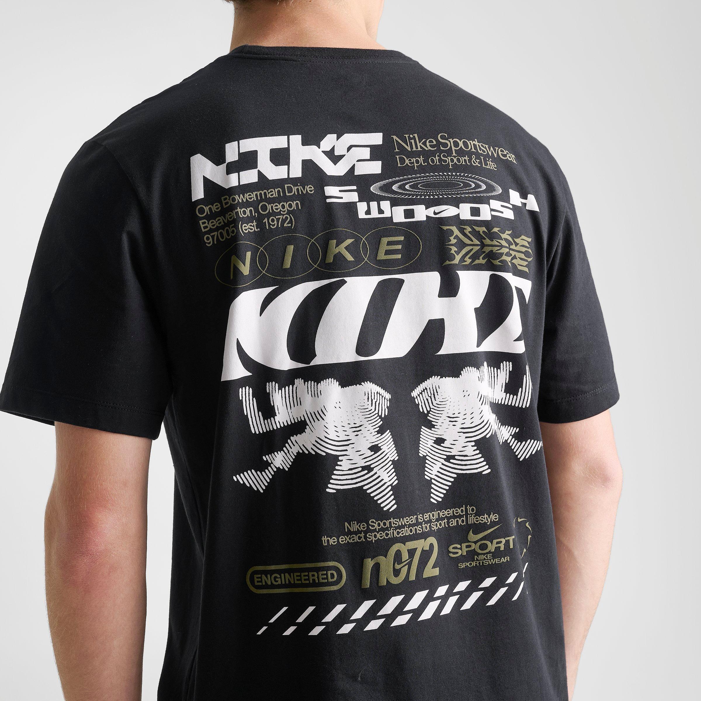 Men's Nithtke Sportswear Poster Graphic T-Shirt - Black