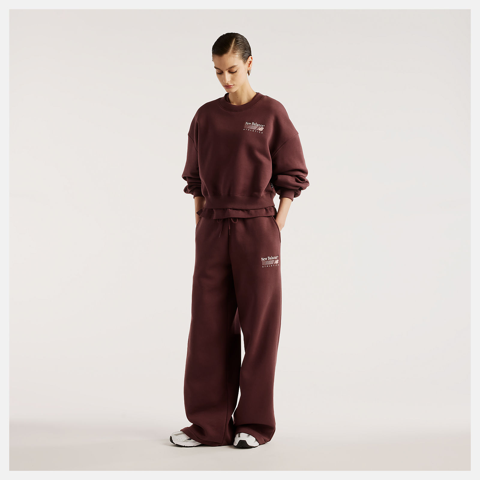 New Balance Trackside Fleece Crew, WT62T7JOYLR