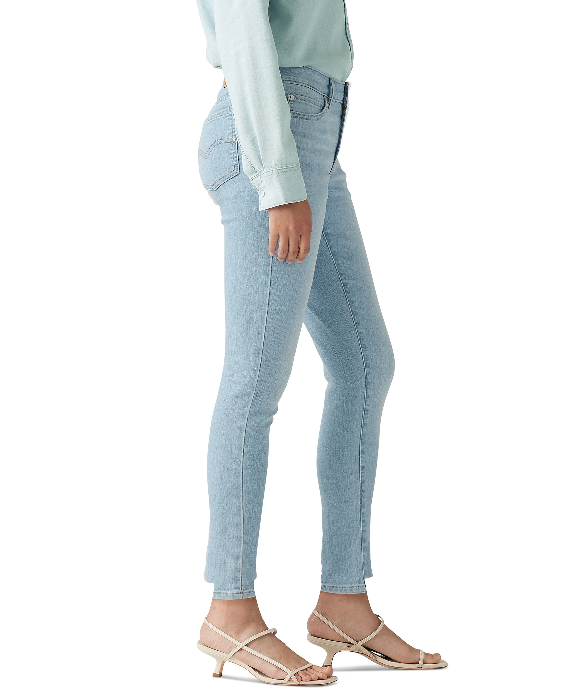 Levi's Women's 711 Mid-Rise Stretch Skinny Jeans - Eternal Indigo Light