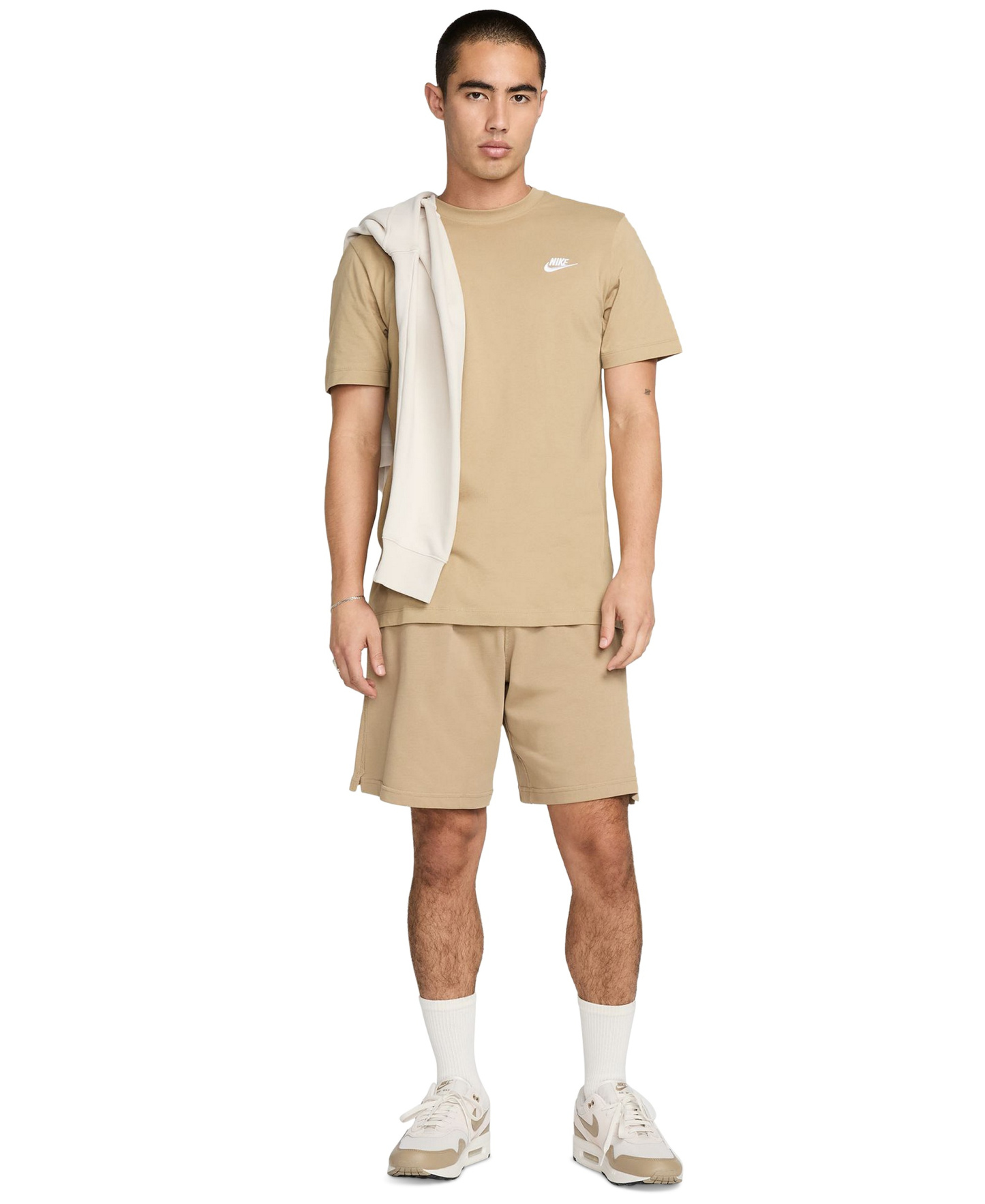 Nike Men's Sportswear Club Crewneck T-Shirt - Parachute Beige