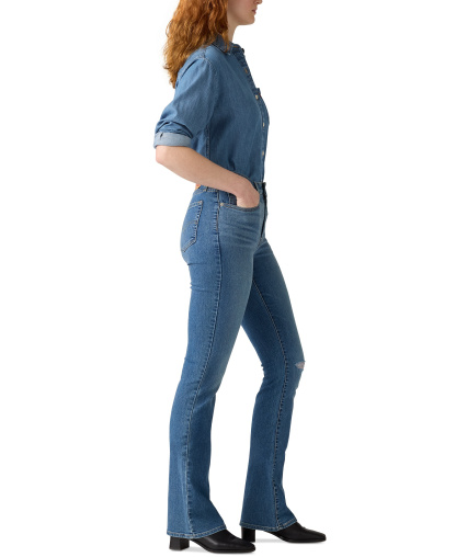 Levi's 725 High-Waist Classic Stretch Bootcut Jeans - Timeless Tint
