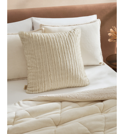 UGG® Jennis Euro Pillow, 24" x 24" - Snow