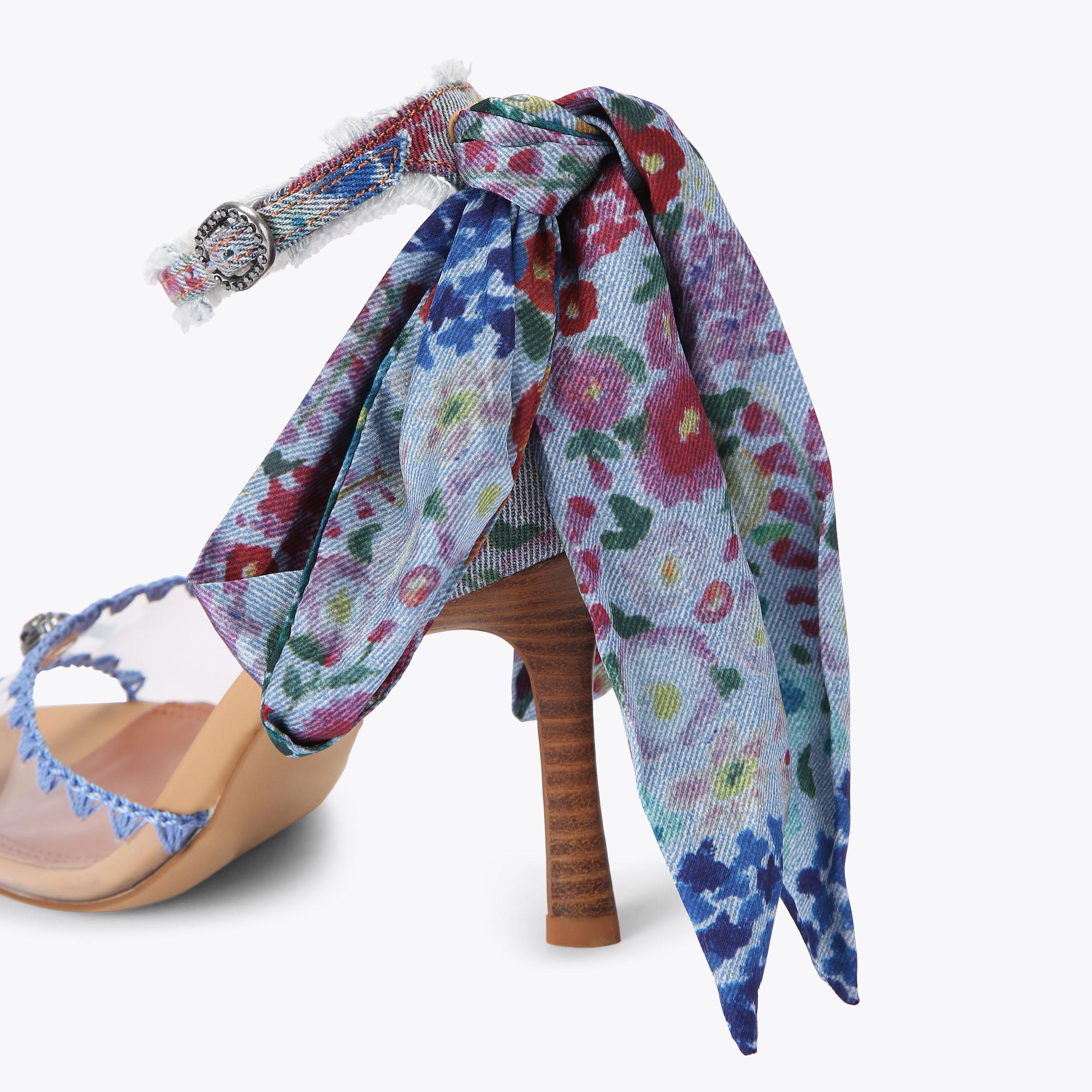 Kurt Geiger London Vinyl Scarf Heel - Blue - view 4