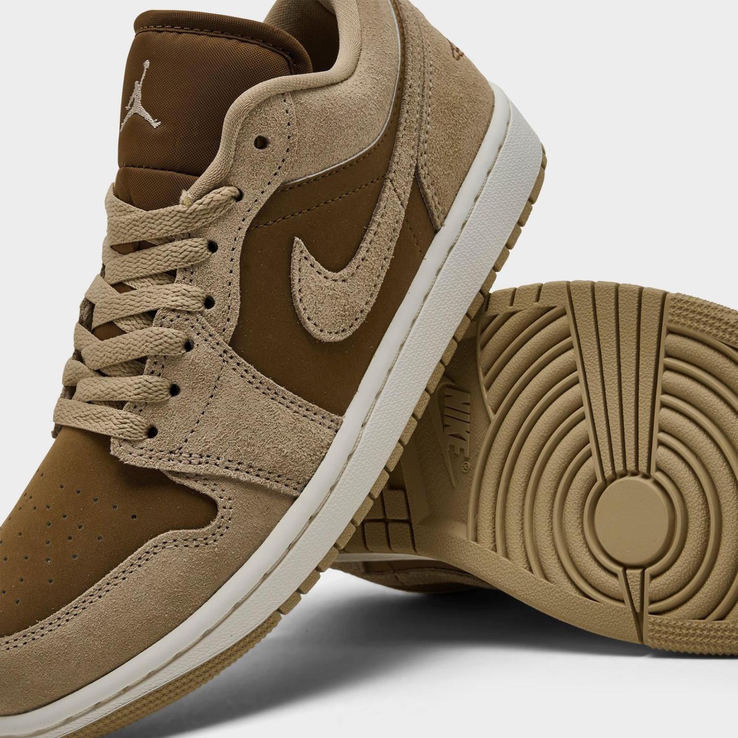 Women's Air Jordan Retro 1 Low Casual Shoes - Legend Medium Brown/Chalk/Light British Tan - view 3