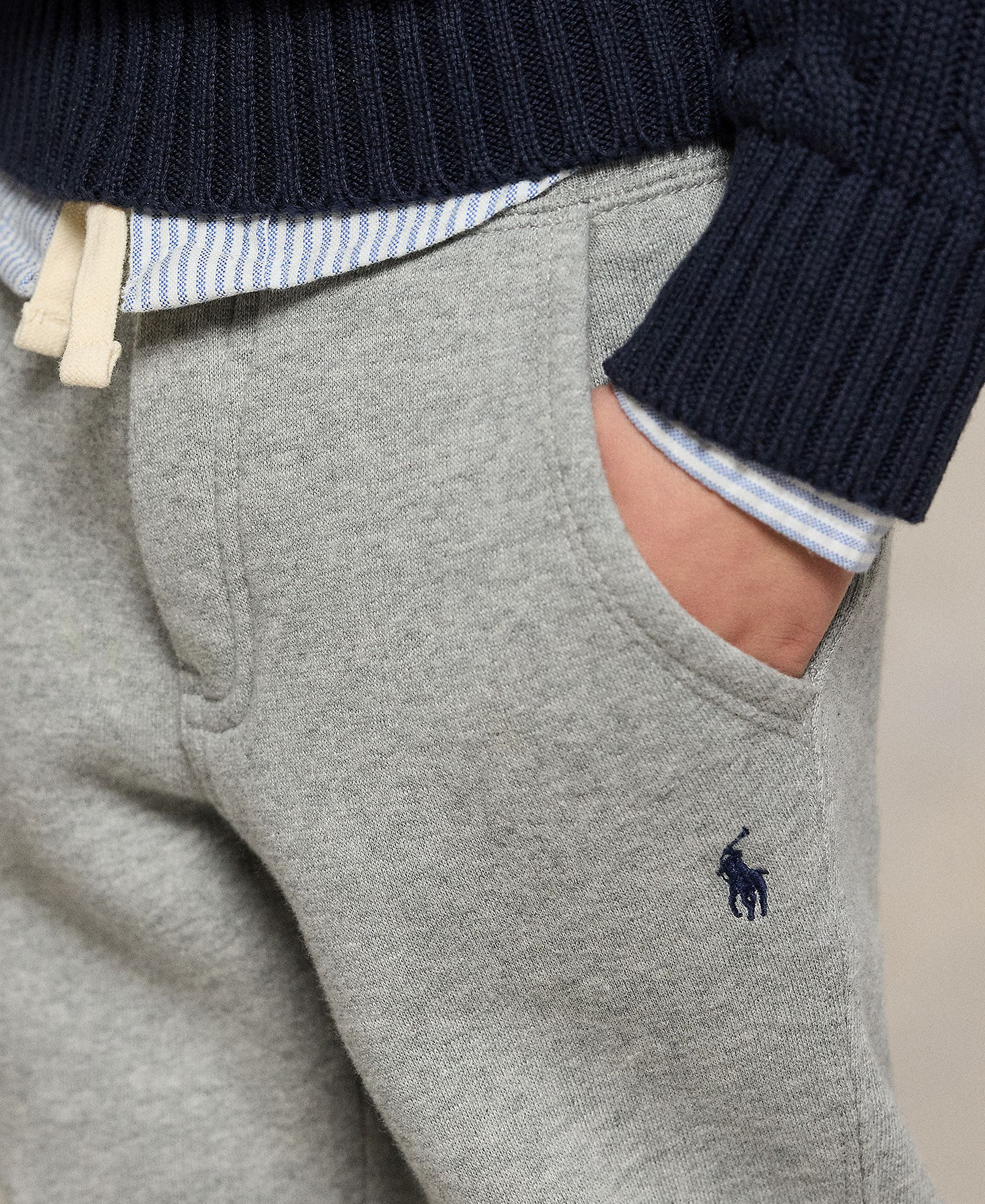 Polo Ralph Lauren Boys' 2T-7 Cotton Fleece Joggers - Dark Sport Heather