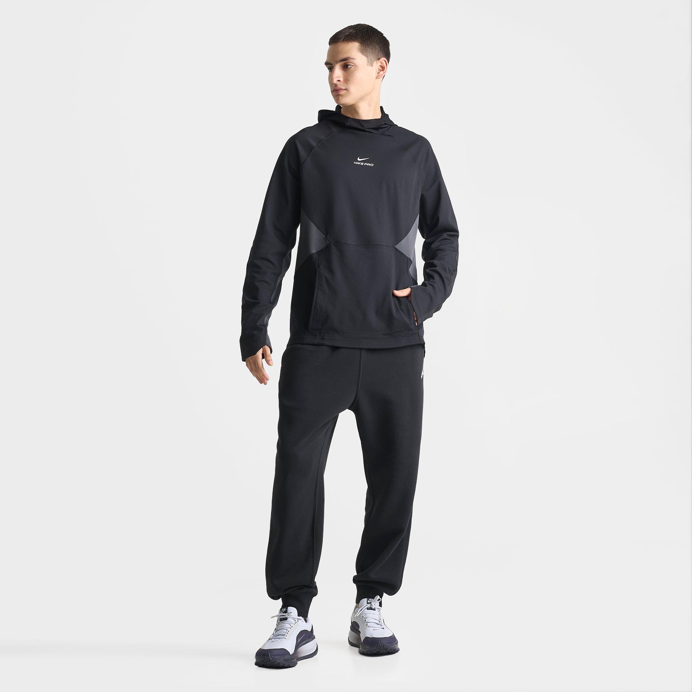 Men's Nithtke Pro Dri-FIT Mid-Layer Pullover Training Hoodie - Black/White