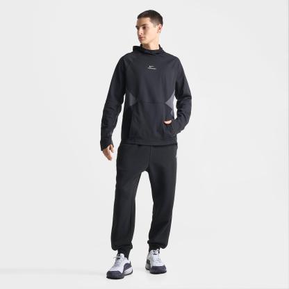 Men's Nithtke Pro Dri-FIT Mid-Layer Pullover Training Hoodie - Black/White