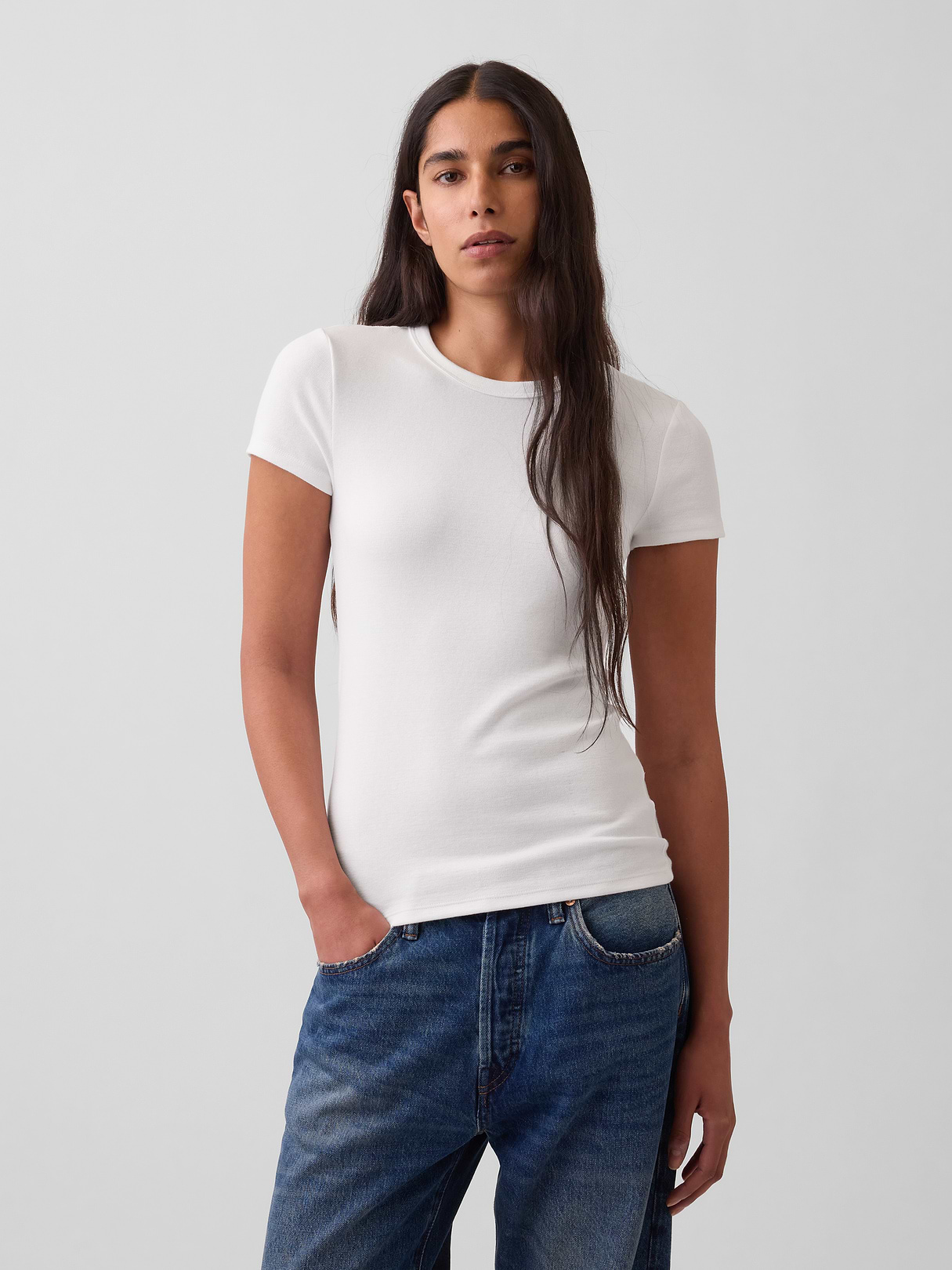 Modern Crew T-Shirt - Fresh white