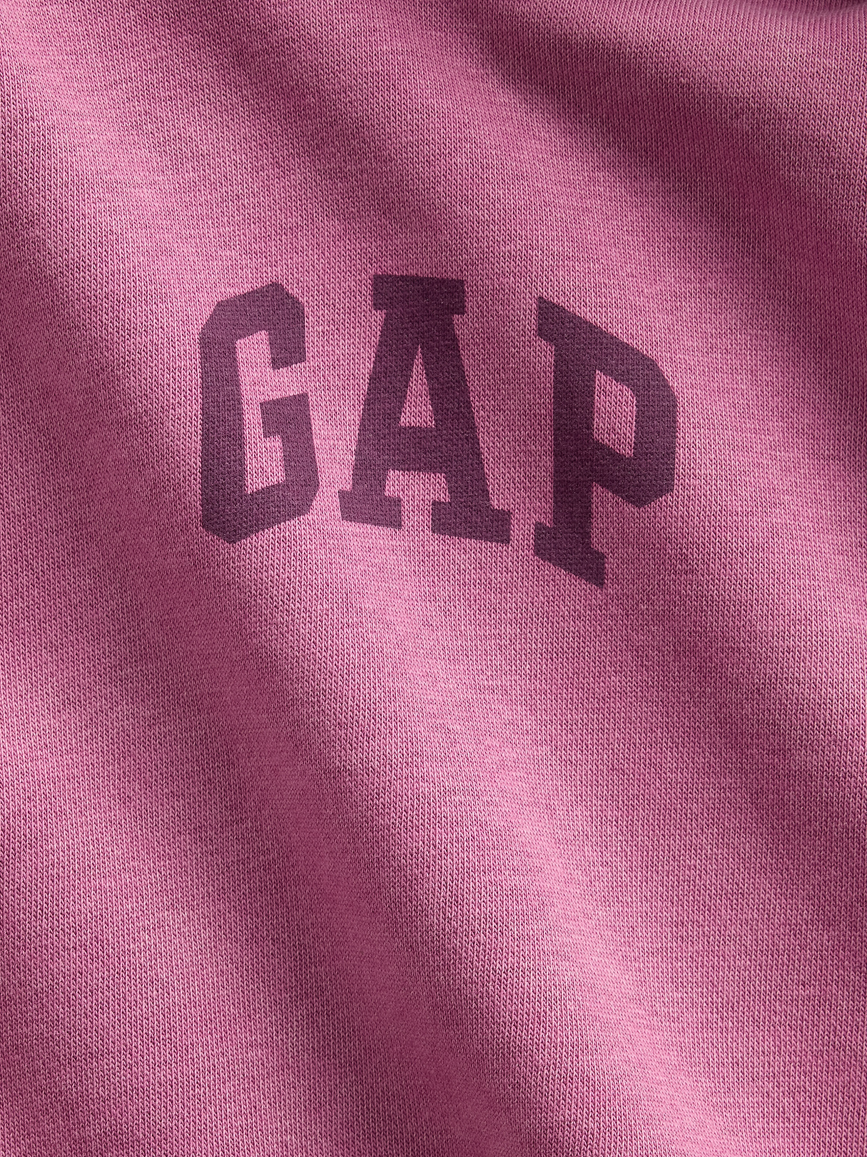 VintageSoft Crop Logo Hoodie - Dahlia pink