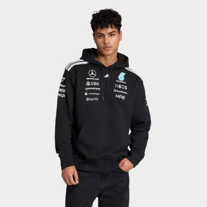 Men's adidas Mercedes-AMG Petronas F1 Team Driver Pullover Hoodie - Black