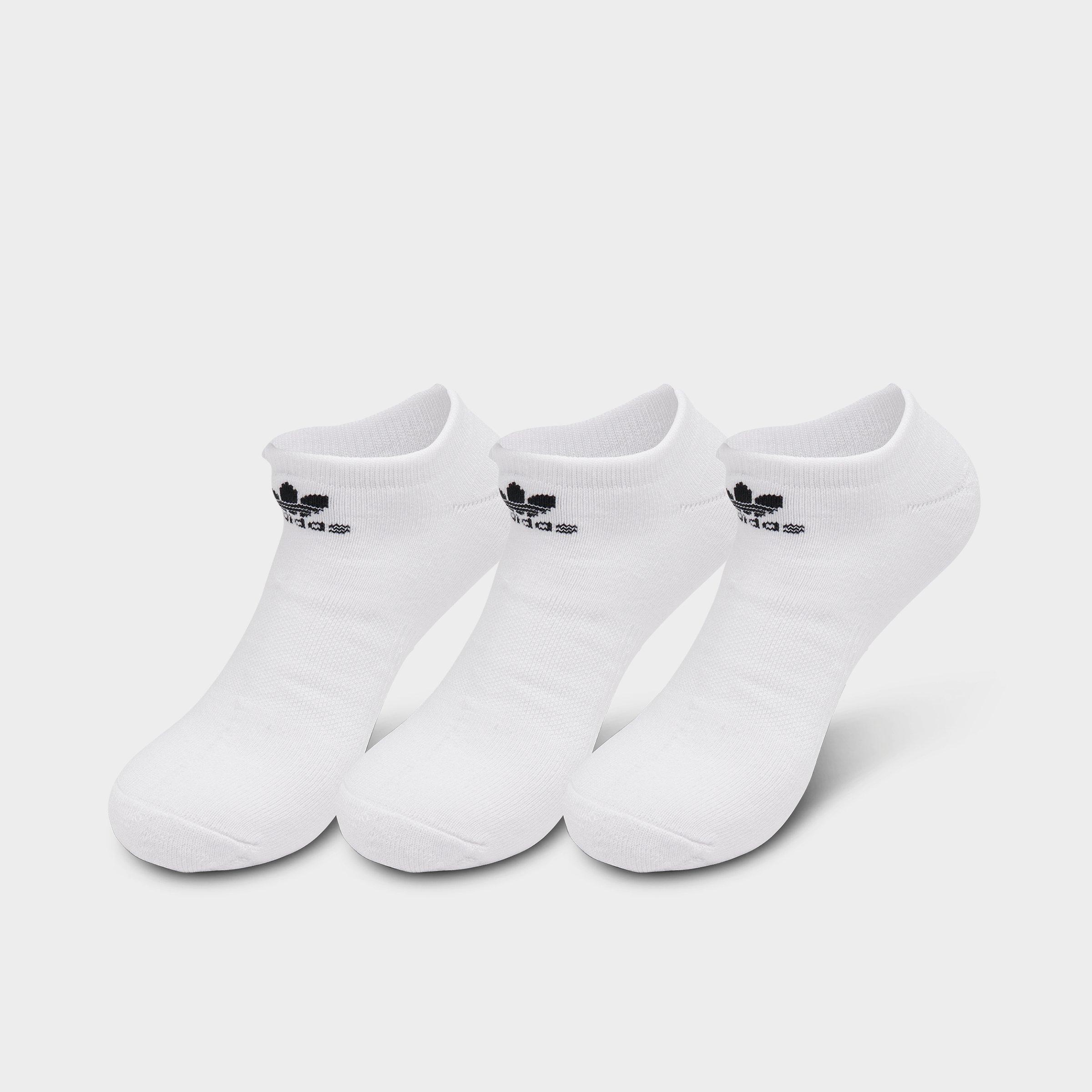 Men's adidas Originals No-Show Socks (6-Pack) - White/Black