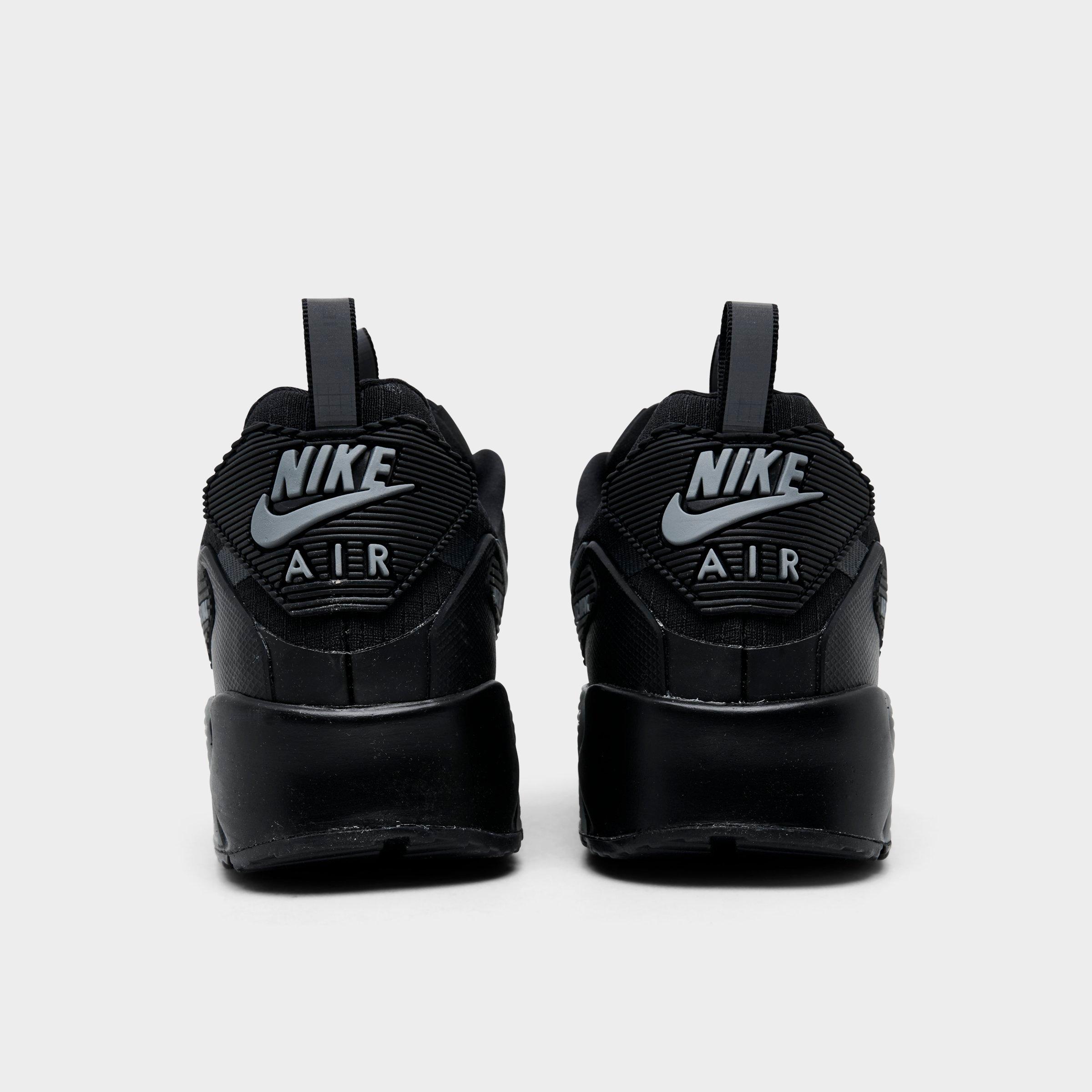 Men's Nithtke Air Max 90 Drift Casual Shoes - Black/Wolf Grey/Anthracite - Back view