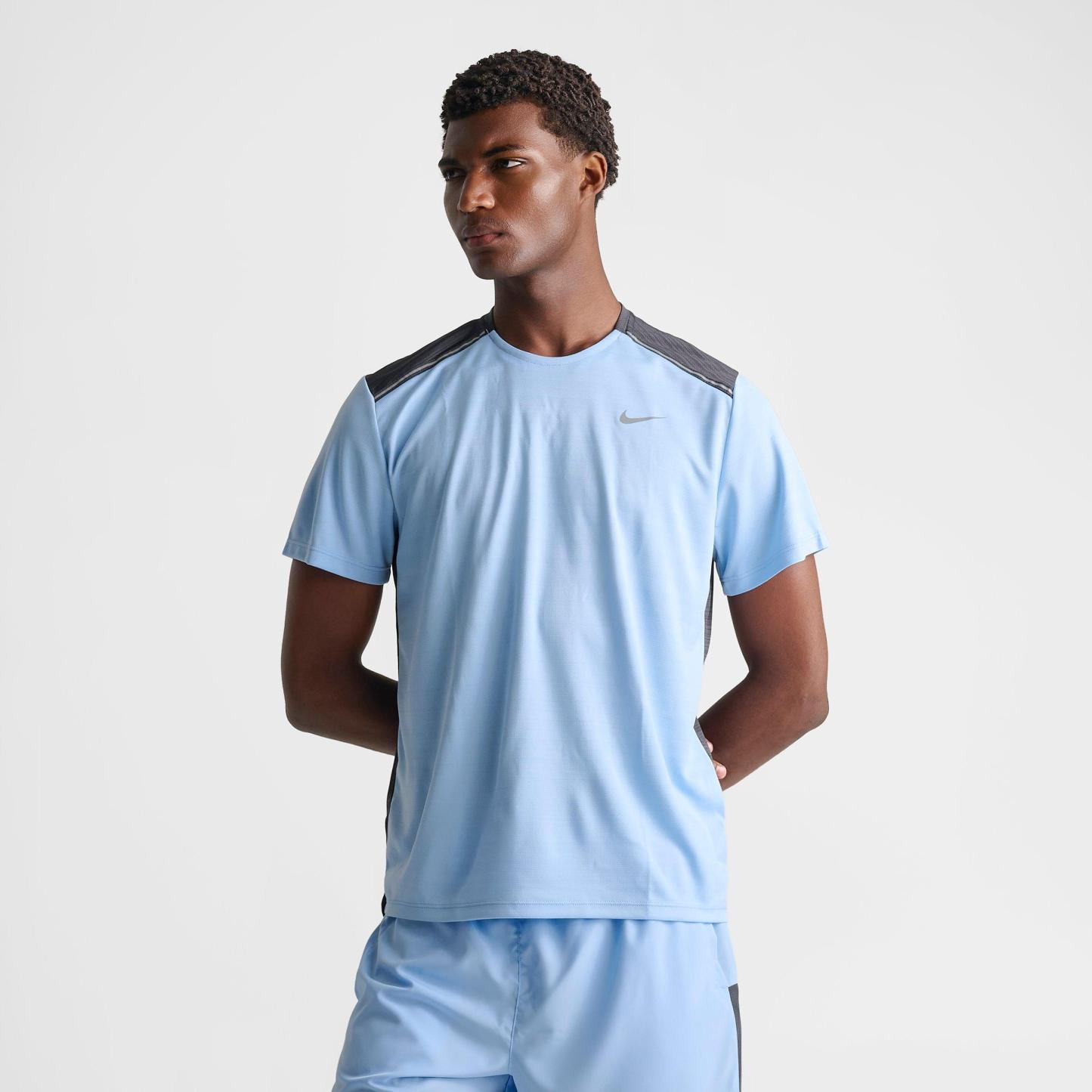 Men's Nithtke Miler Dri-FIT Running T-Shirt - Psychic Blue/Anthracite