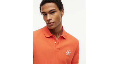 Tommy Hilfiger Men's Classic-Fit Embroidered Script Logo Polo Shirt - Brilliant Orange
