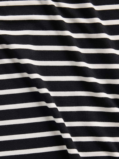 SoftMade Modal PJ Pants - Black & white stripe