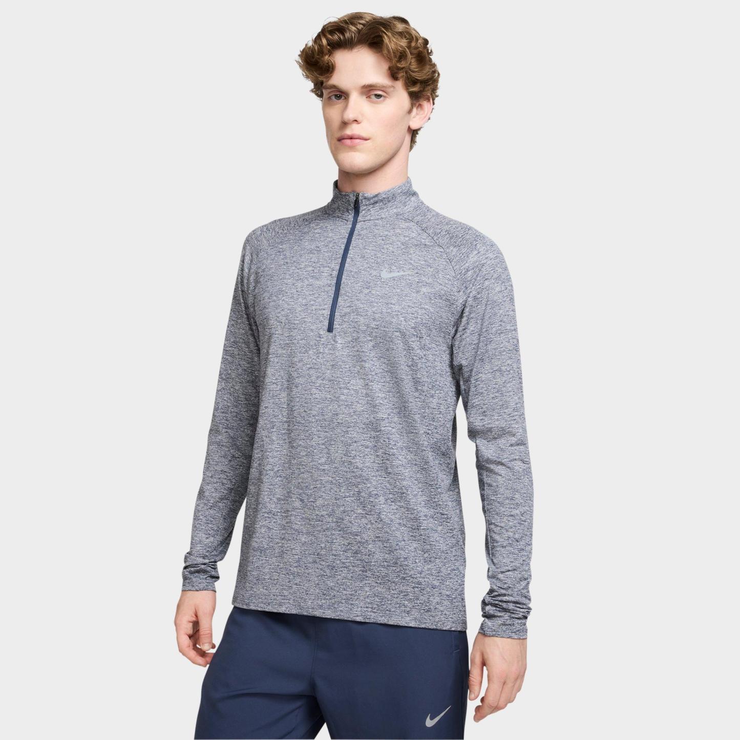 Men's Nithtke Stride Dri-FIT Quarter-Zip Running Top - Thunder Blue/Heather