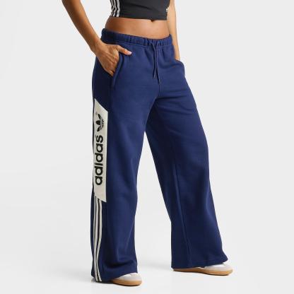 Women's adidas Originals adiSignature NY Wide-Leg Sweatpants - Team Navy Blue